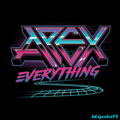 Apex Everything 80s Backprint Design by  Josh Mussell