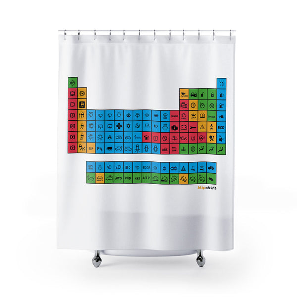 Periodic Maintenance Shower Curtain Product Image 1