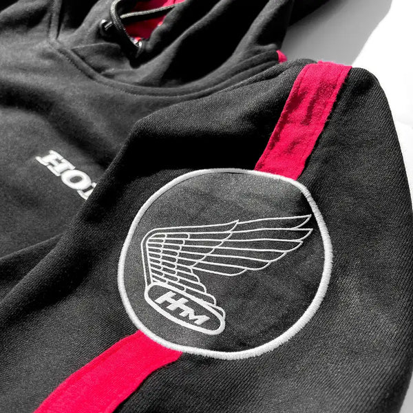 1968 Honda Racing Team Hoodie - Black Product Image 3