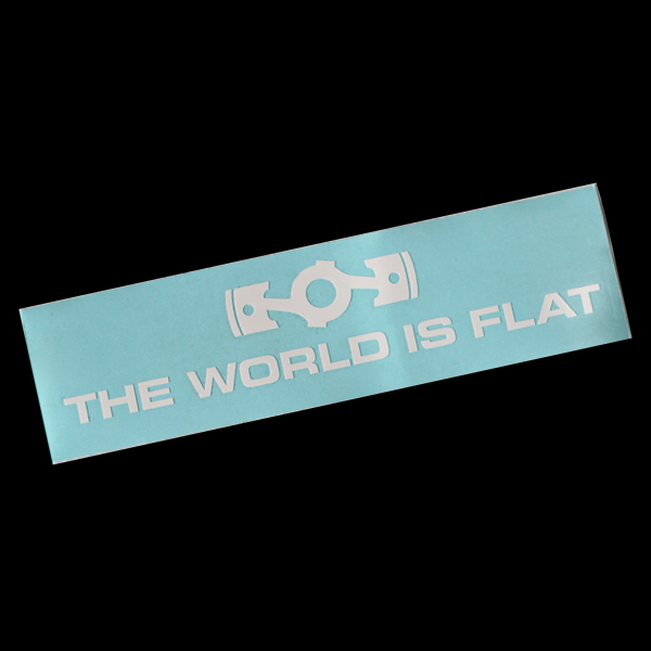 World is Flat 2.0 Decal Product Image 2