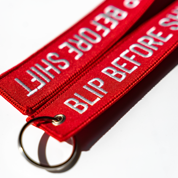 Blip Before Shift Keychain Product Image 3