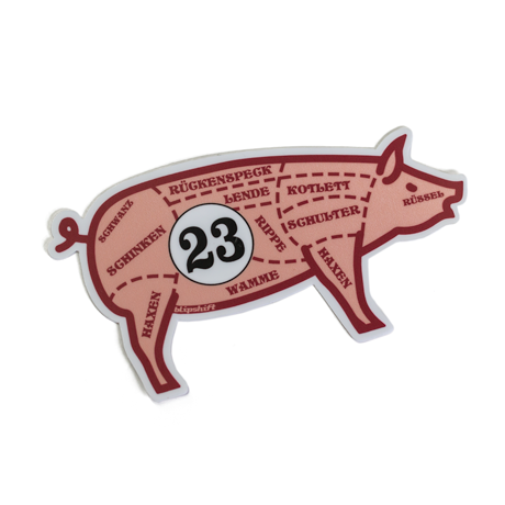 Pink Pig Sticker Product Image 1