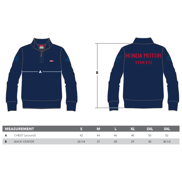 Honda Motor 1/4 Zip Sweater Product Image 3