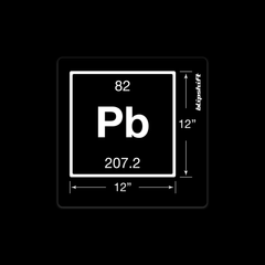 Element 82 Sticker  Design by blipshift