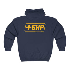 Plus 5HP Zip Hoodie Design by  blipshift
