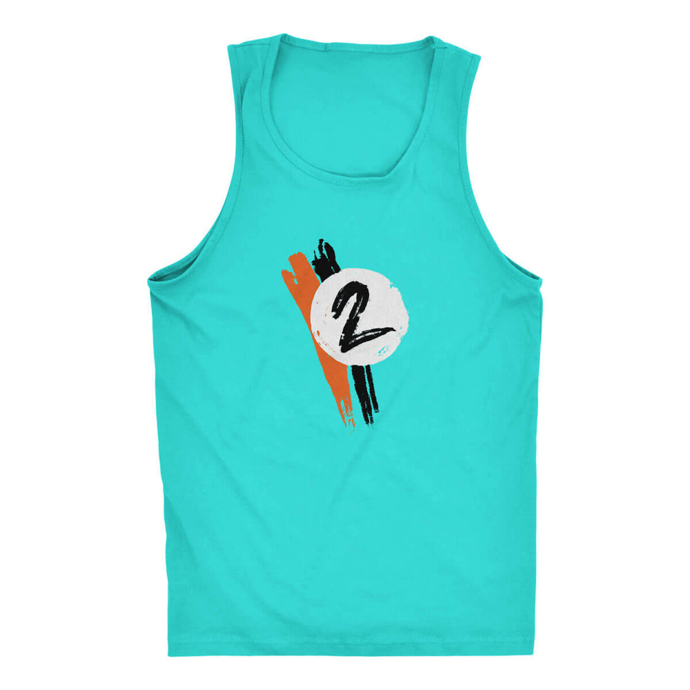 Blue Number 2 Men's Tank