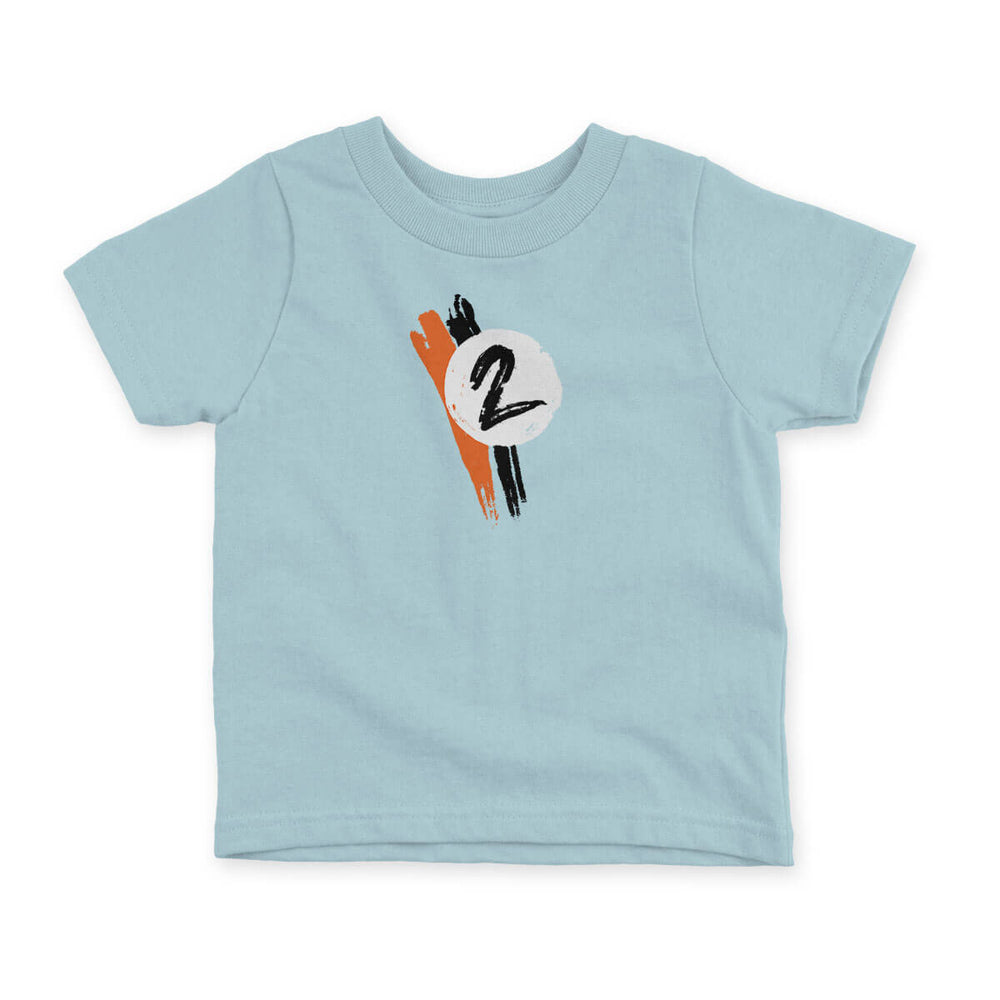 Blue Number 2 Youth's Tee
