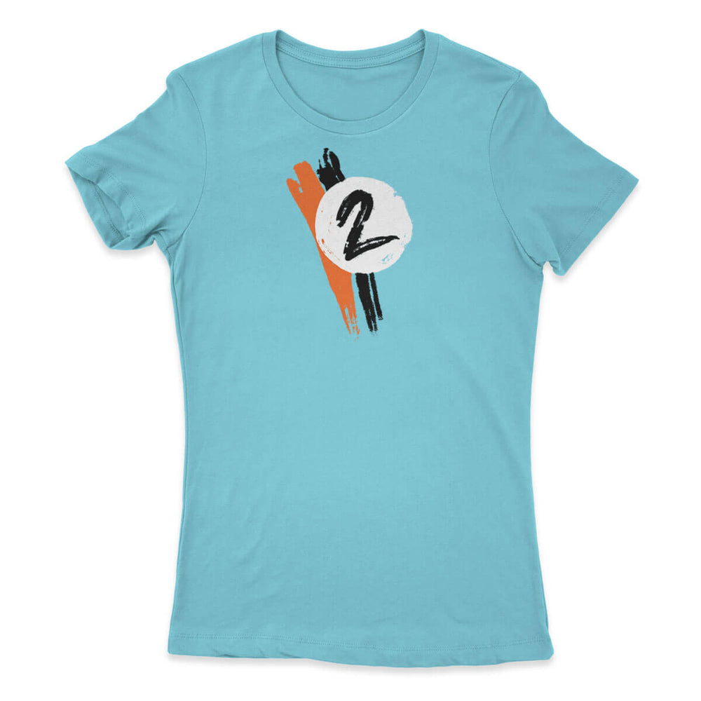 Blue Number 2 Women's Tee