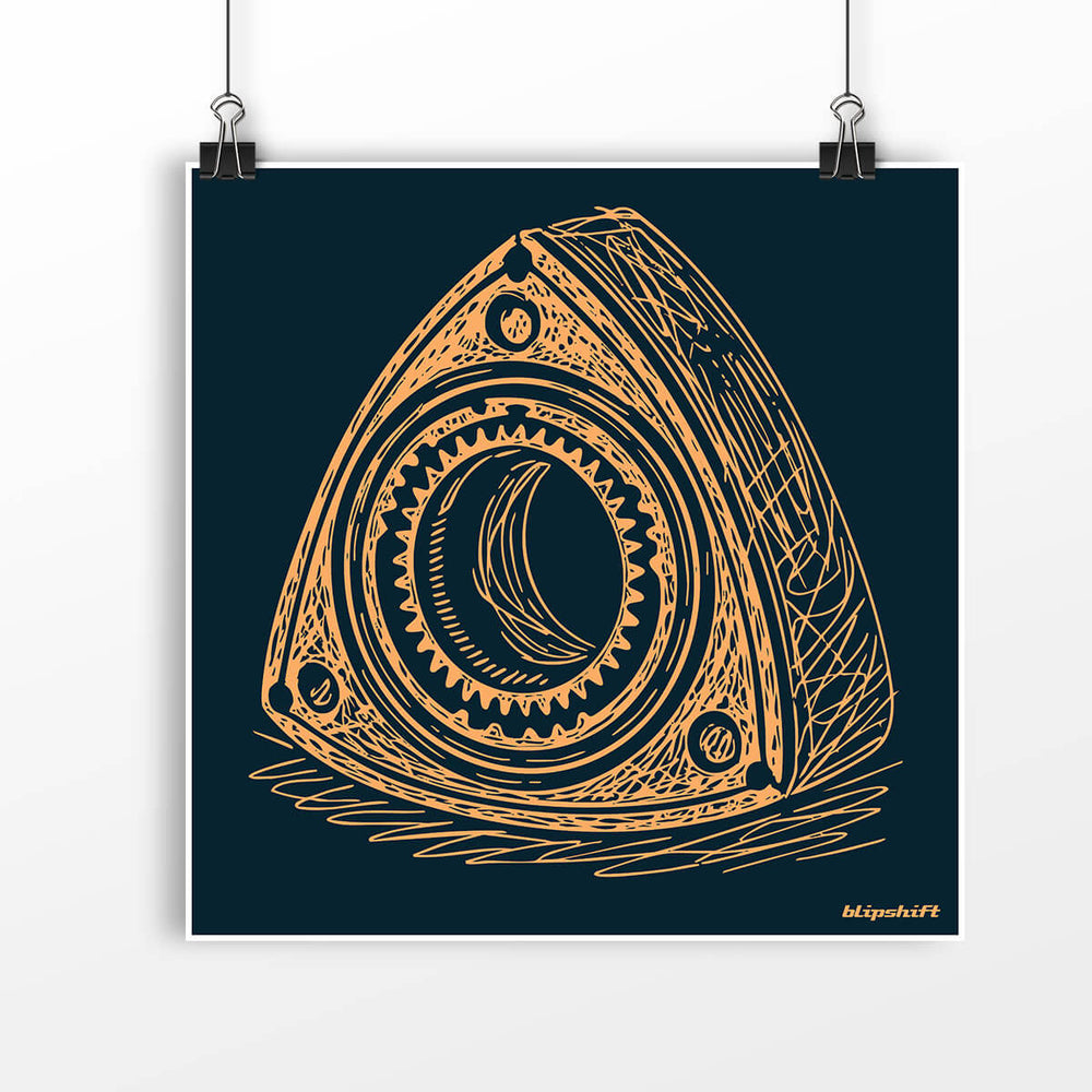 Blueprinted Poster
