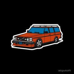 Bricked Red Sticker  Design by blipshift