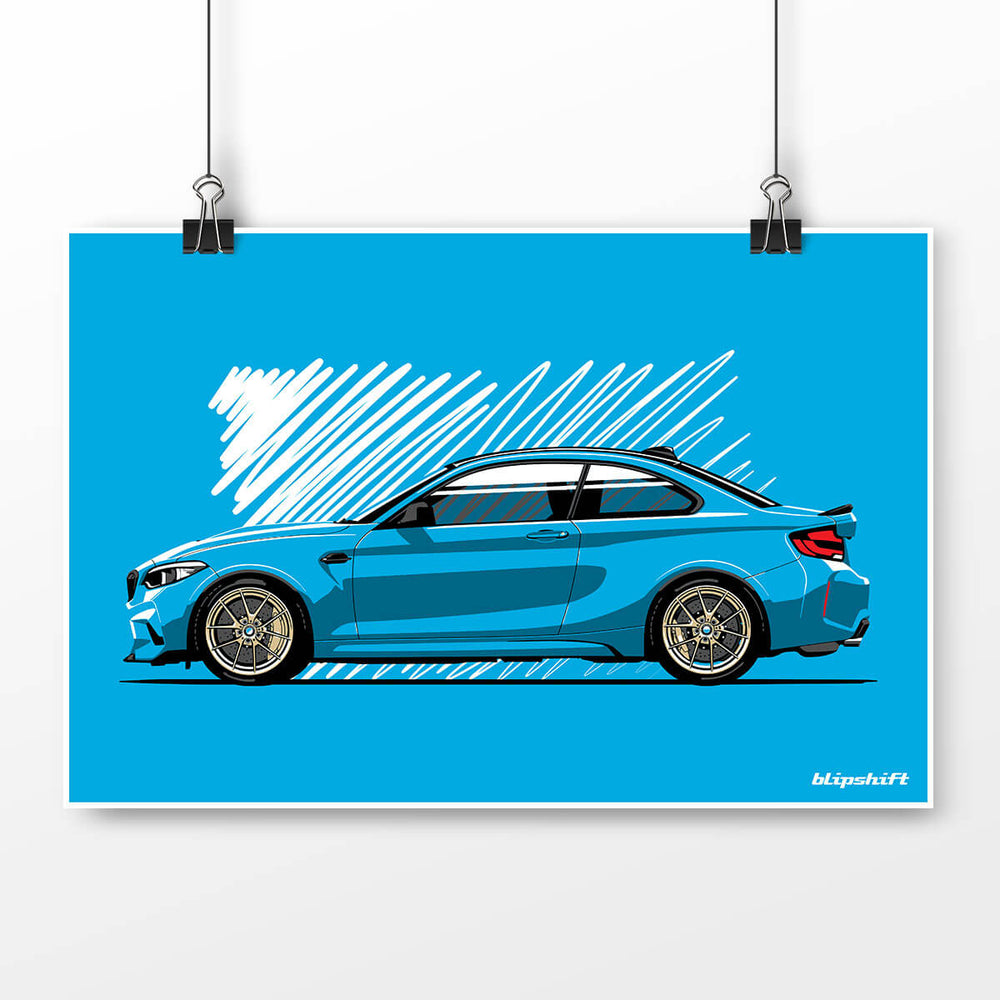 Gold N Blue Poster