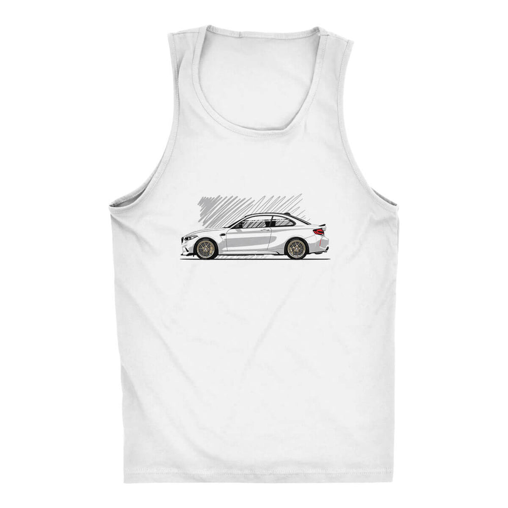 Gold N White Men's Tank