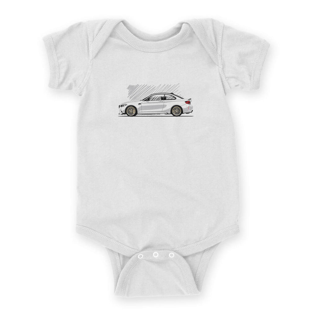 Gold N White Onesie