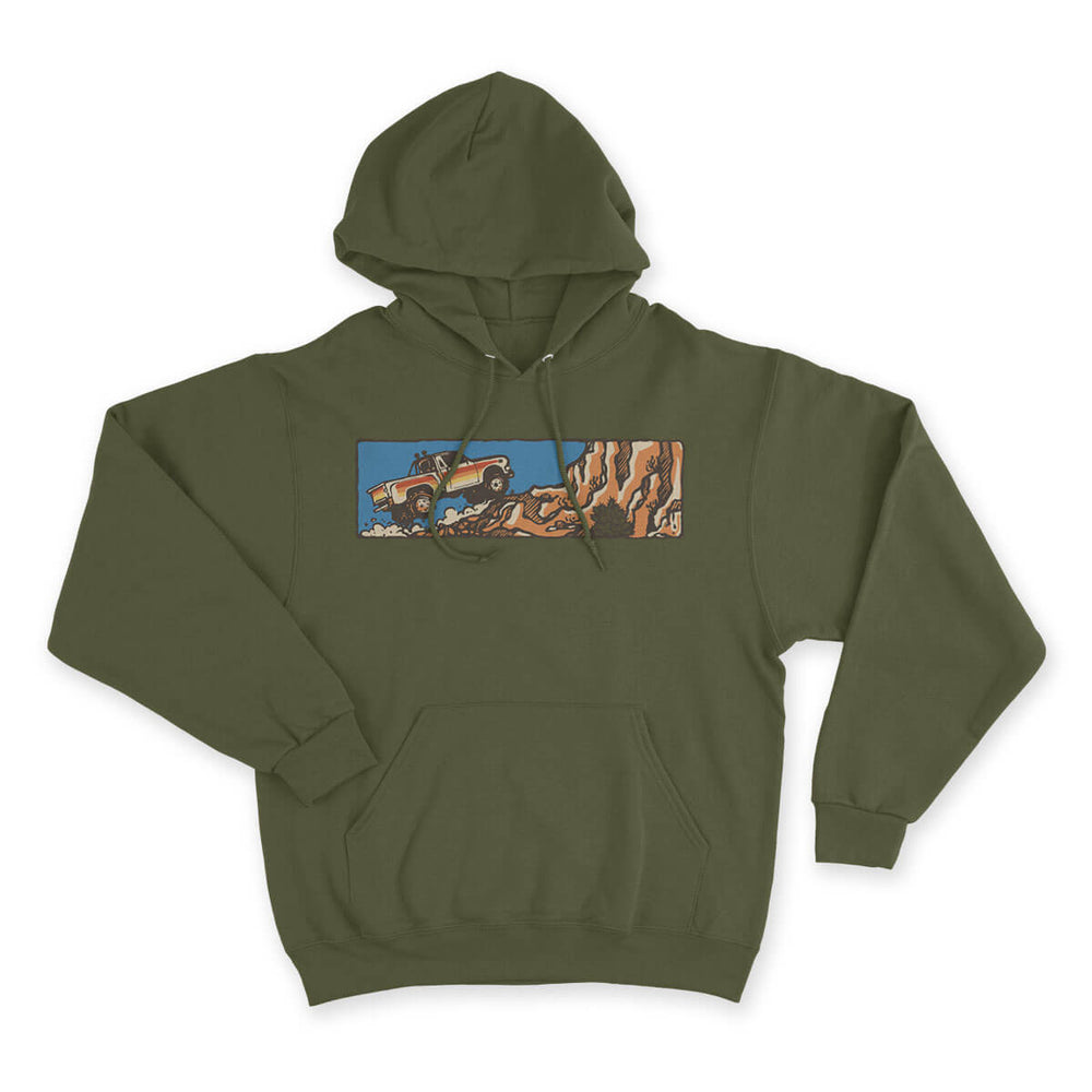 Don't Stop Truckin' Green Hoodie