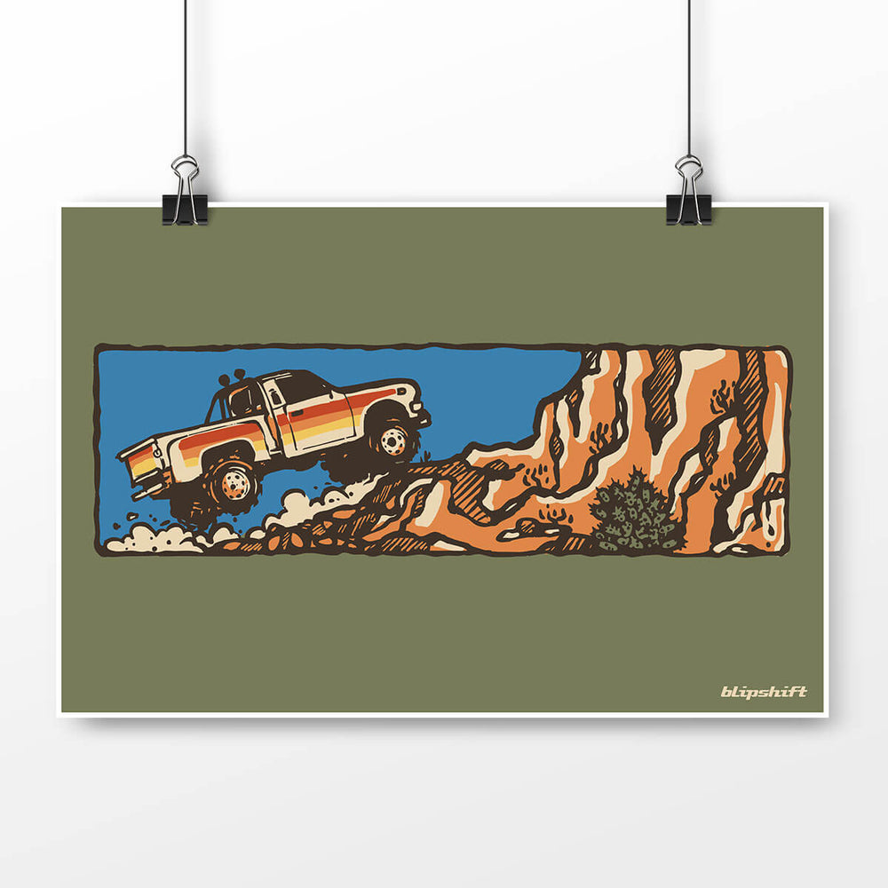 Don't Stop Truckin' Green Poster