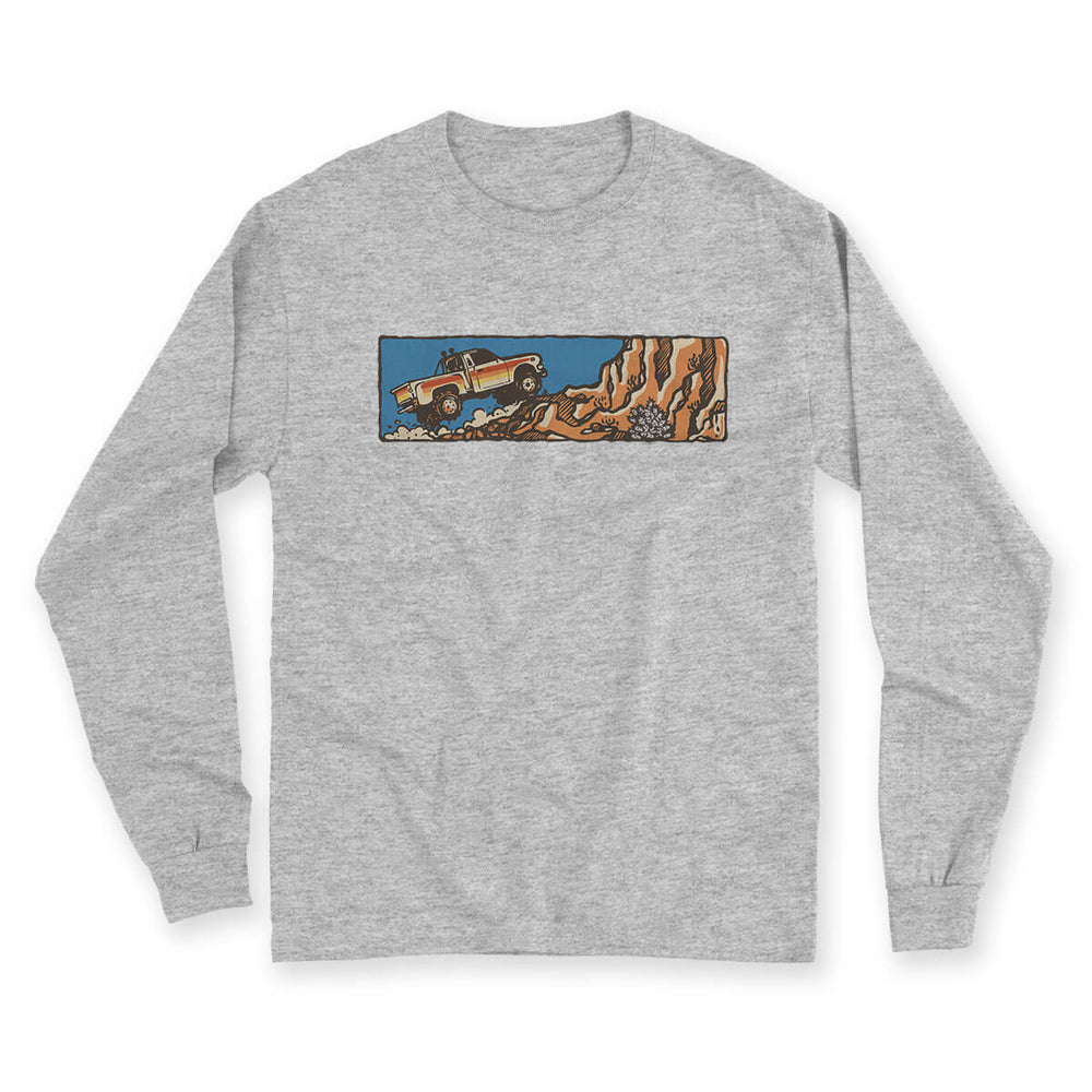 Don't Stop Truckin' Green Men's Long Sleeve