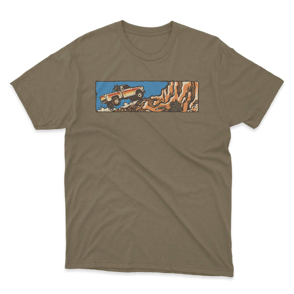 Don't Stop Truckin' Green Men's Premium Tri-blend