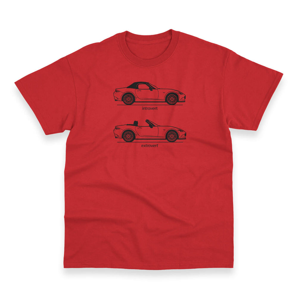 Extrovert Red Men's Heavy Duty Tee