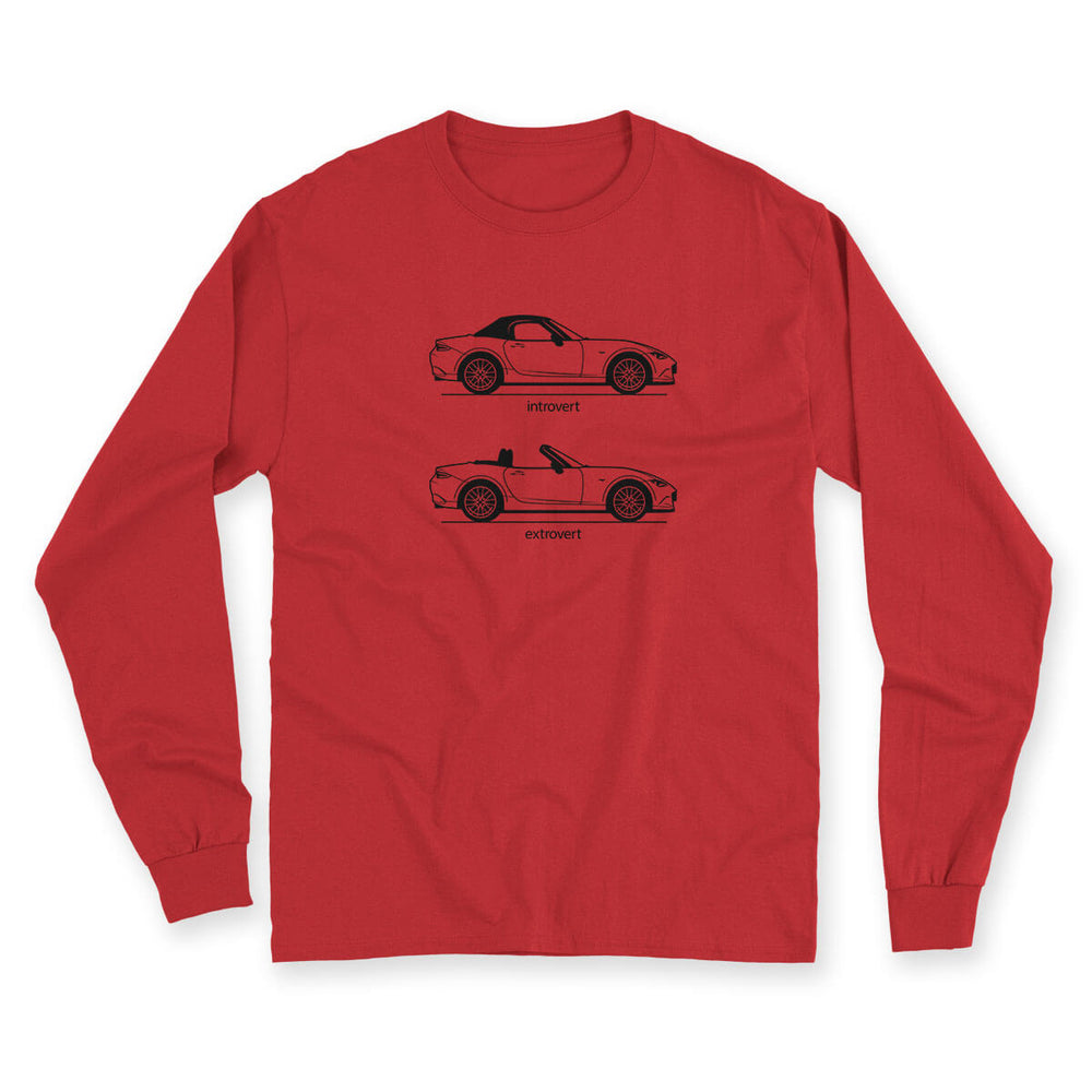 Extrovert Red Men's Long Sleeve