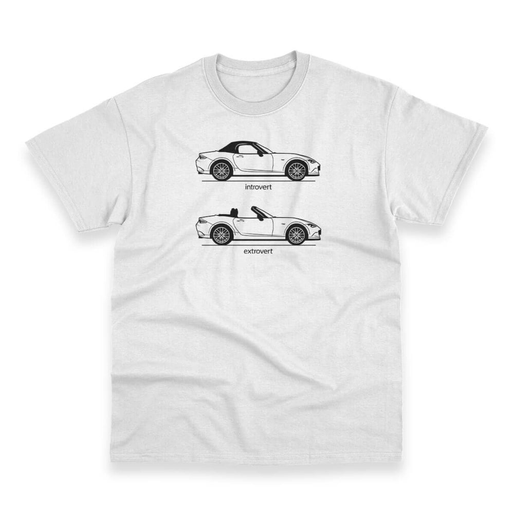 Extrovert White Men's Heavy Duty Tee