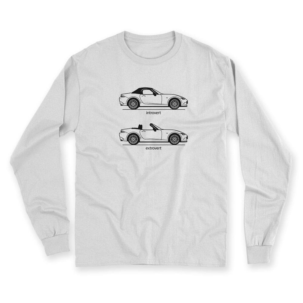 Extrovert White Men's Long Sleeve