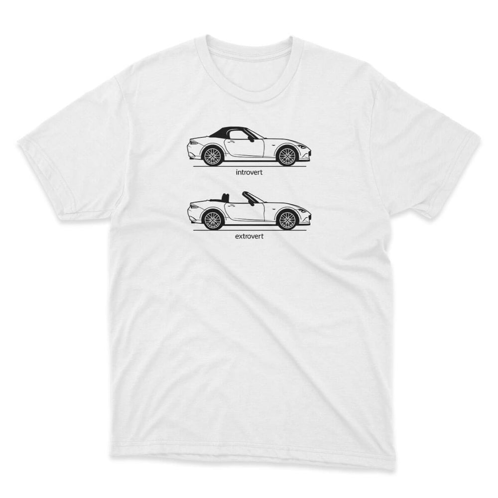 Extrovert White Men's Premium Tri-blend