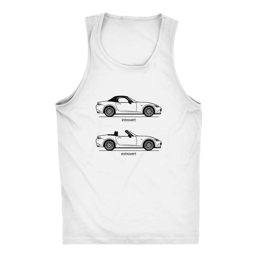 Extrovert White Men's Tank