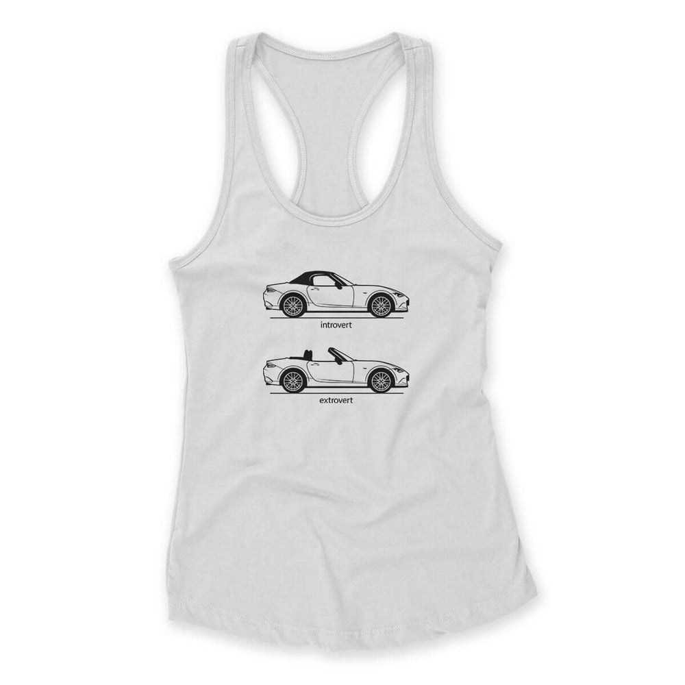Extrovert White Women's Tank