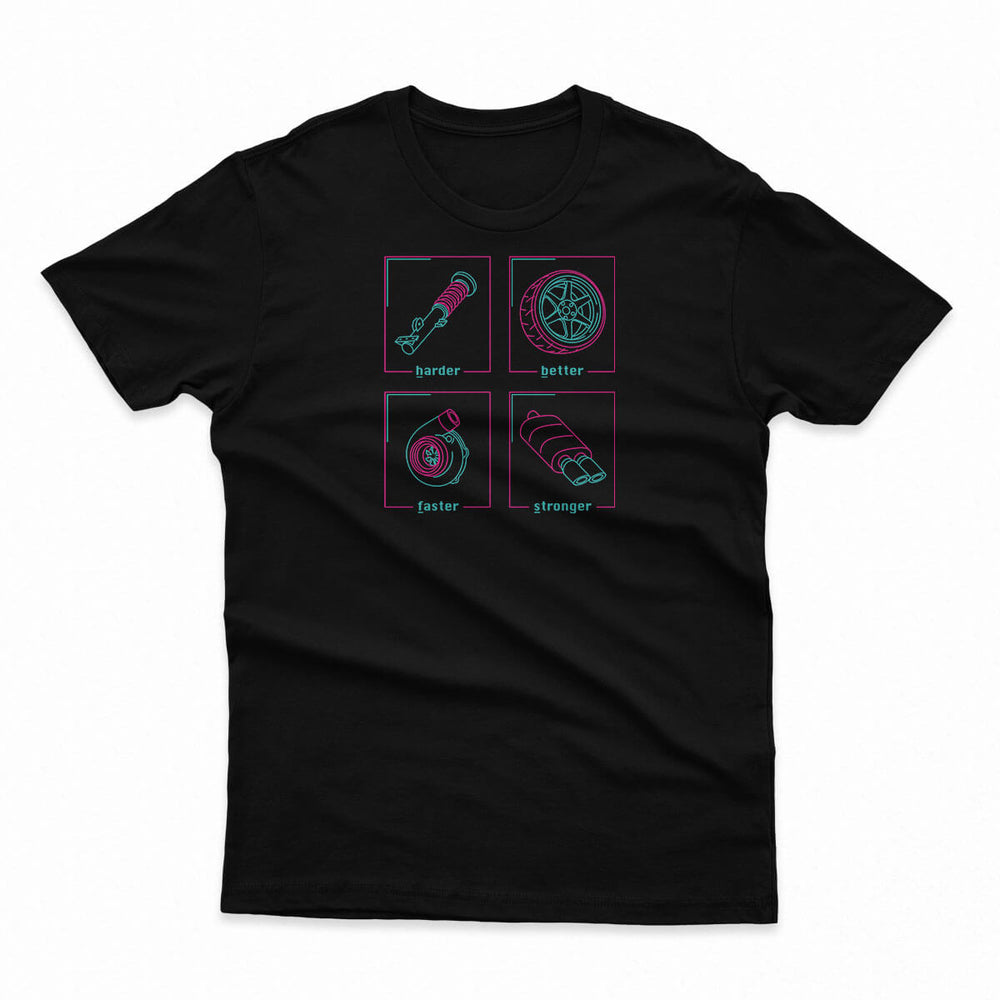 Faster Stronger Men's Fitted Tee