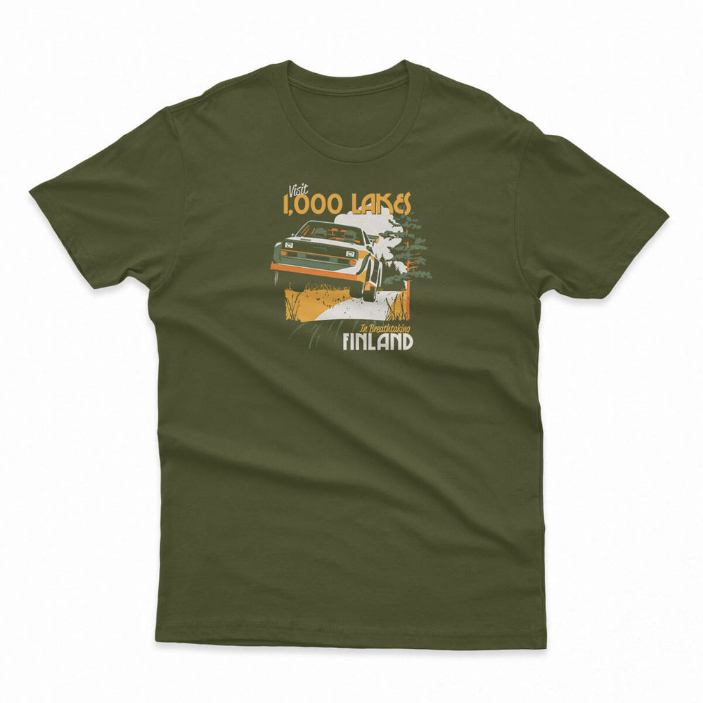 Finland o' Lakes V Men's Fitted Tee