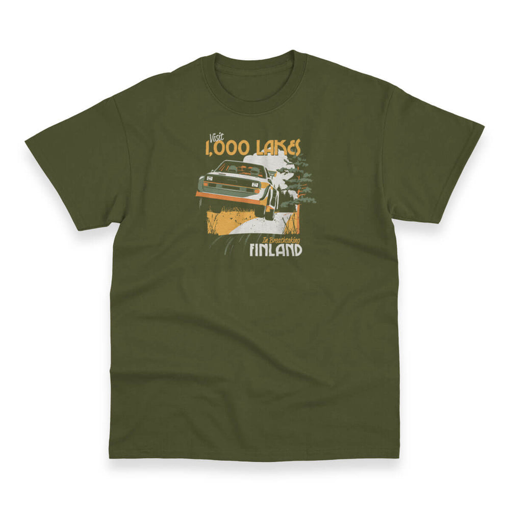 Finland o' Lakes V Men's Heavy Duty Tee