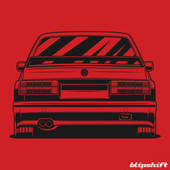 Flared Box Red Backprint Design by  Oleg Markaryan