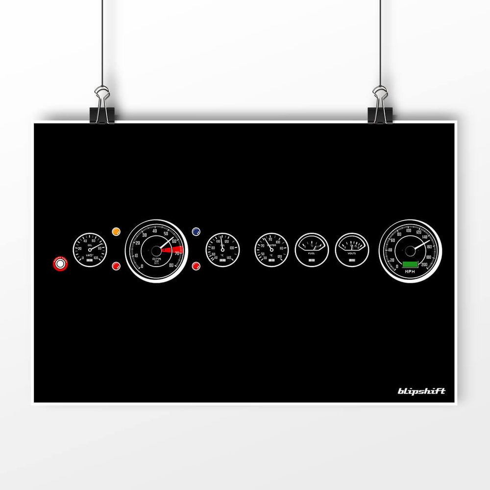 Gauge Pod Racer Poster
