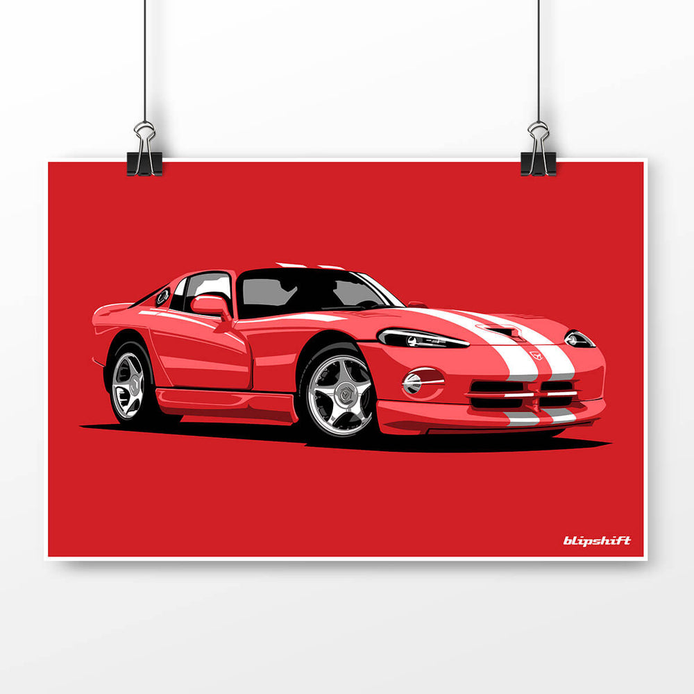GTSnake Red Poster