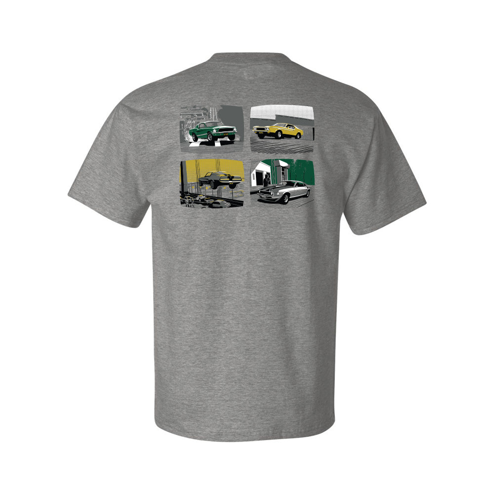 Movie-stang Backprint Men's Heavy Duty Tee