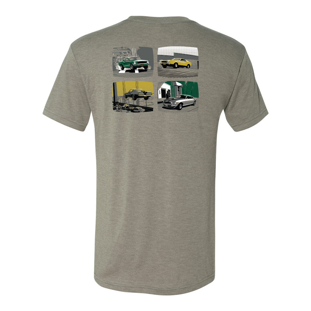 Movie-stang Backprint Men's Premium Tri-blend