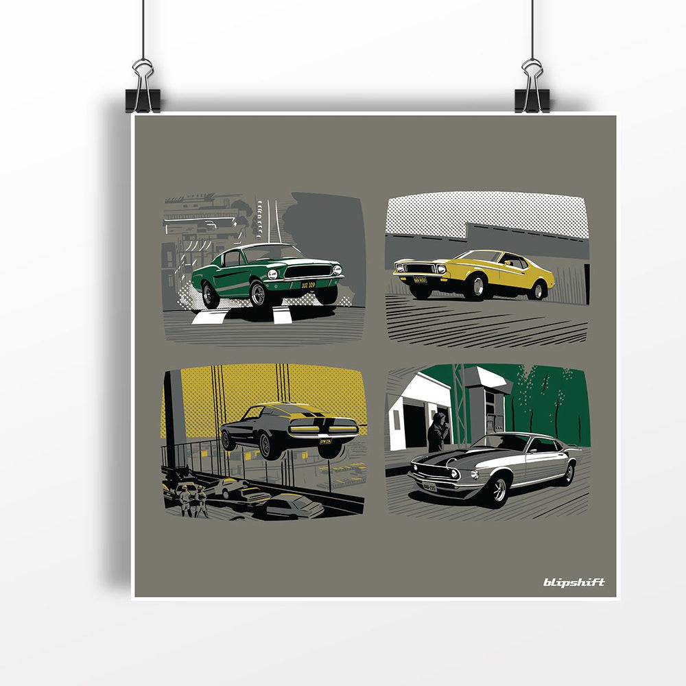 Movie-stang Backprint Poster