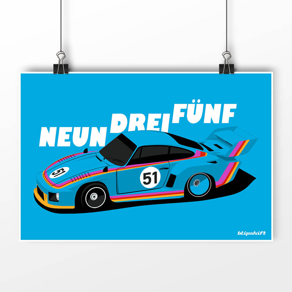 Neun Drei Fünf Poster