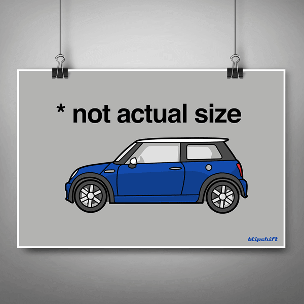 Not Actual Size Poster