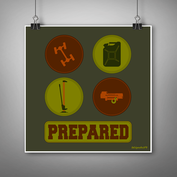 Overlanding Badge Poster