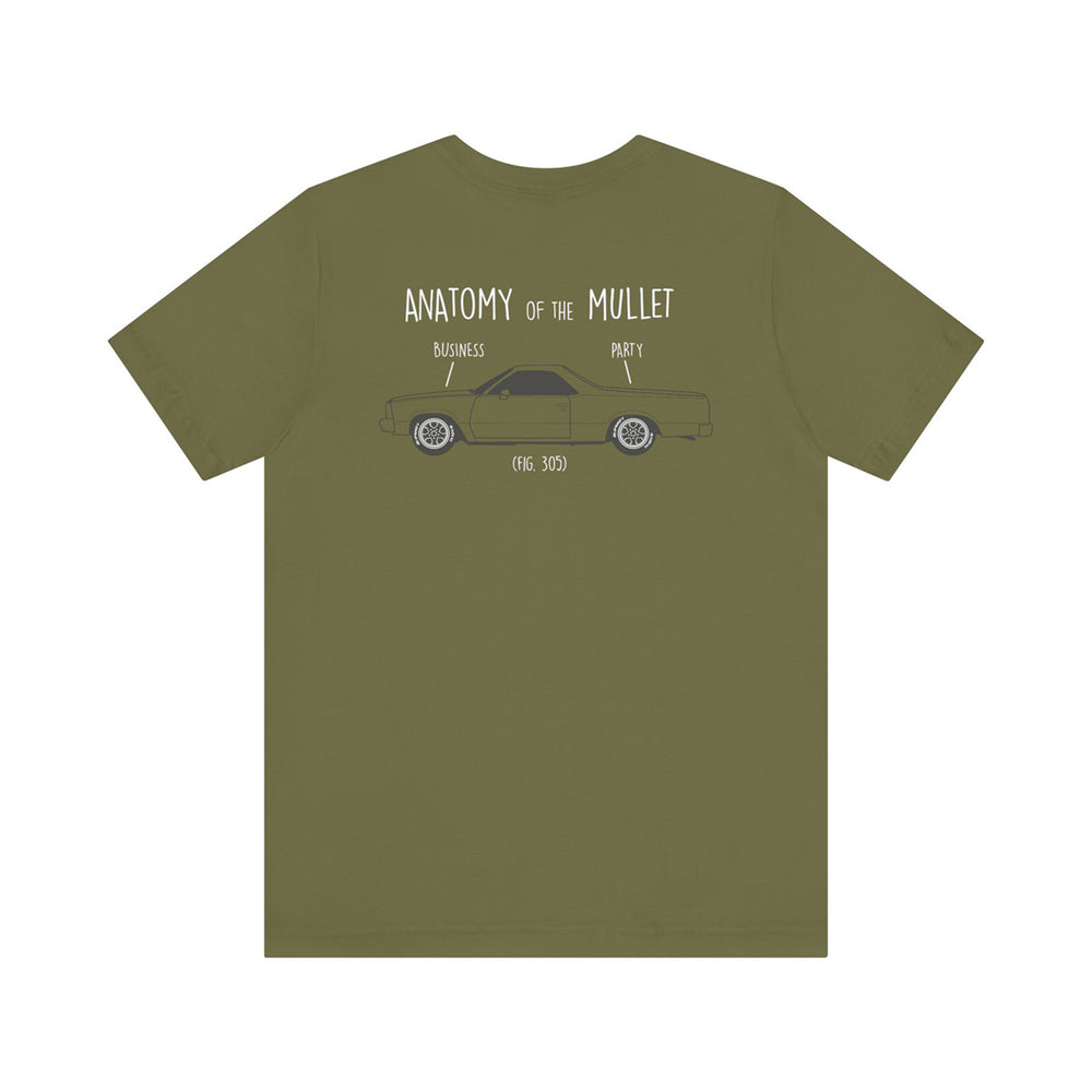 Party in the Back Backprint Men's Fitted Tee