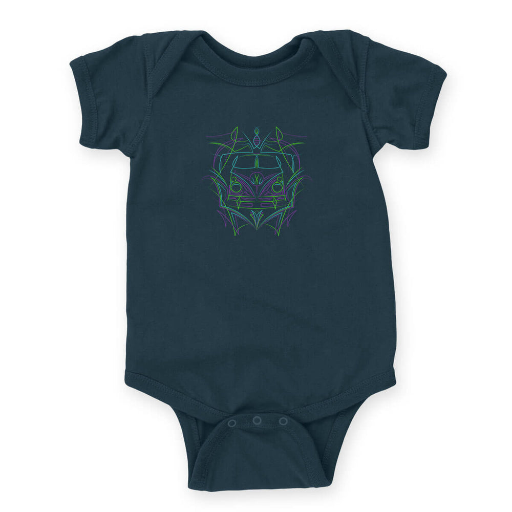 Pinstripe Bus II Onesie