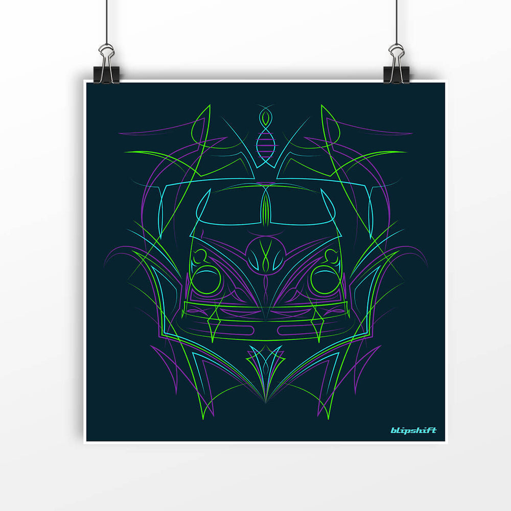 Pinstripe Bus II Poster