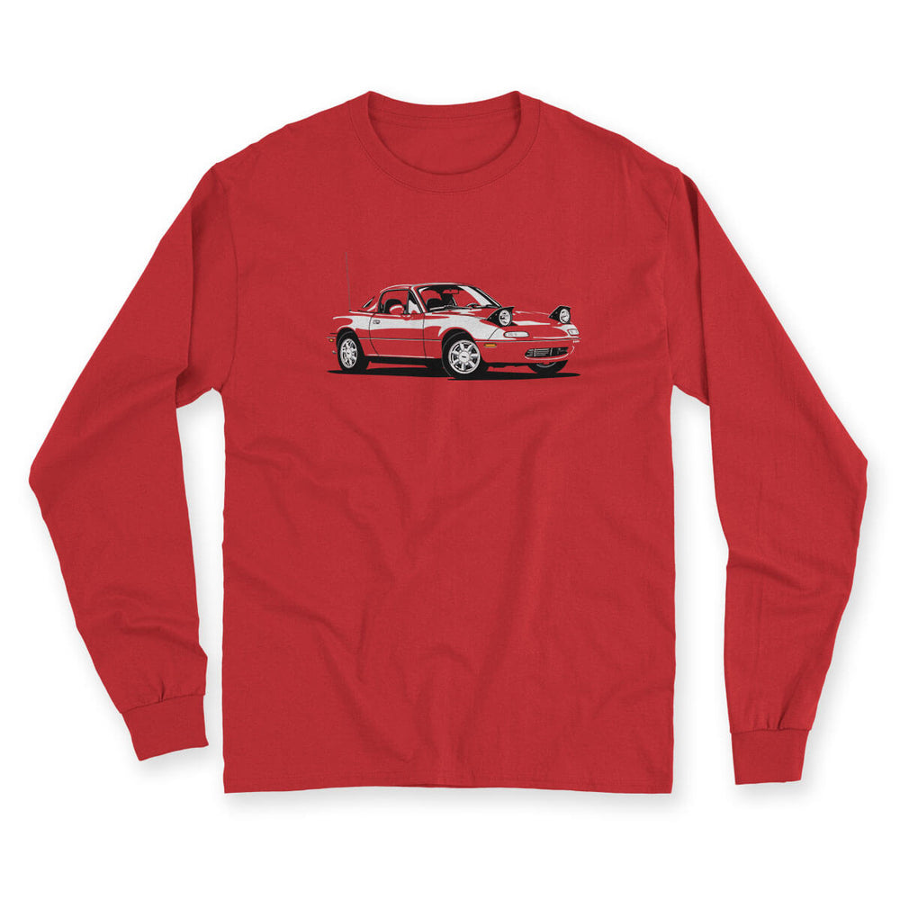 Pop-up of Color Red Men's Long Sleeve