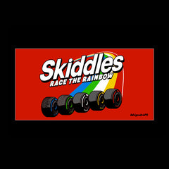 Race the Rainbow Sticker  Design by blipshift