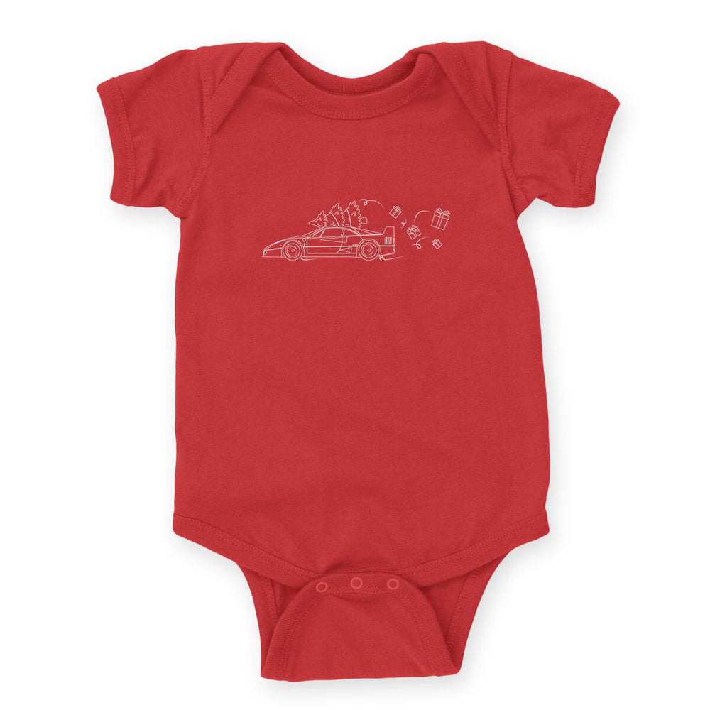 Red Sled Onesie