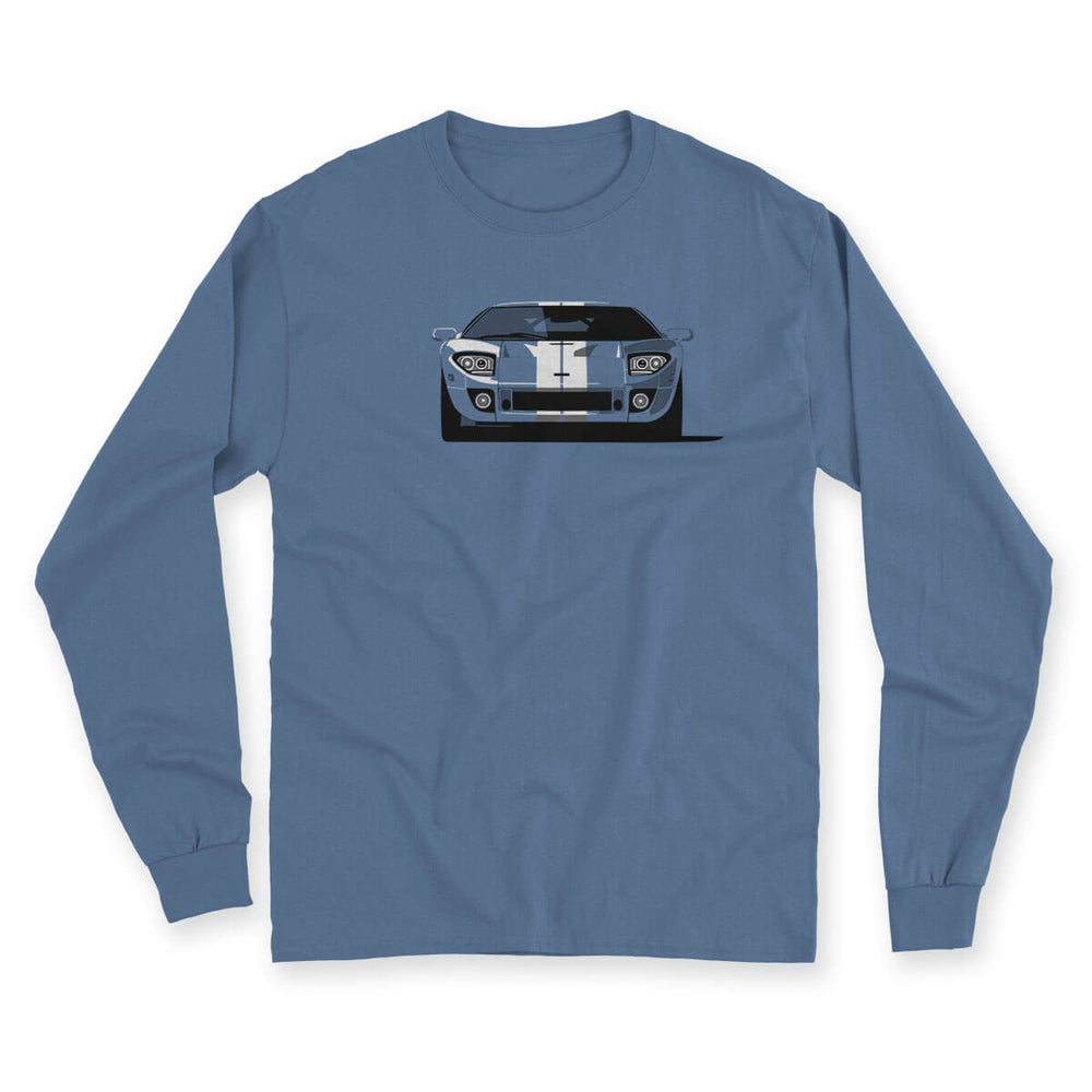 Resto-Facto Blue Men's Long Sleeve