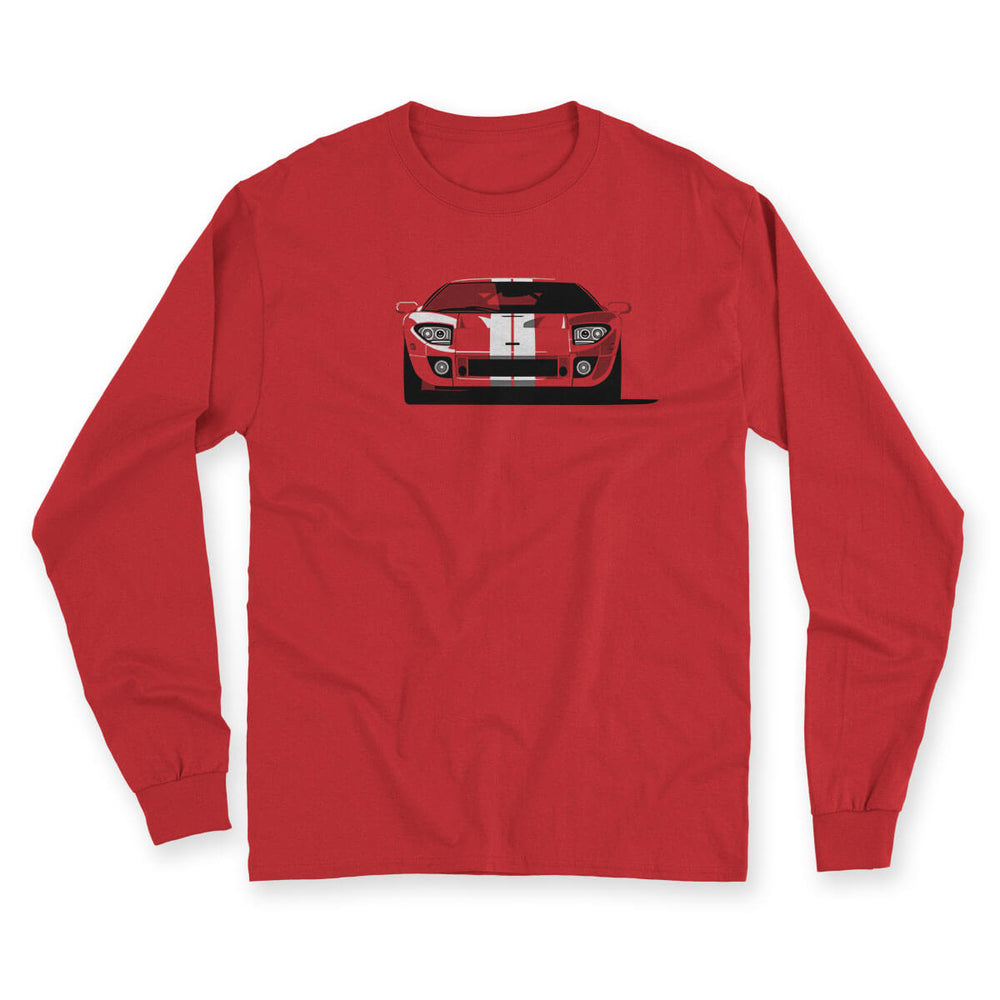 Resto-Facto Red Men's Long Sleeve