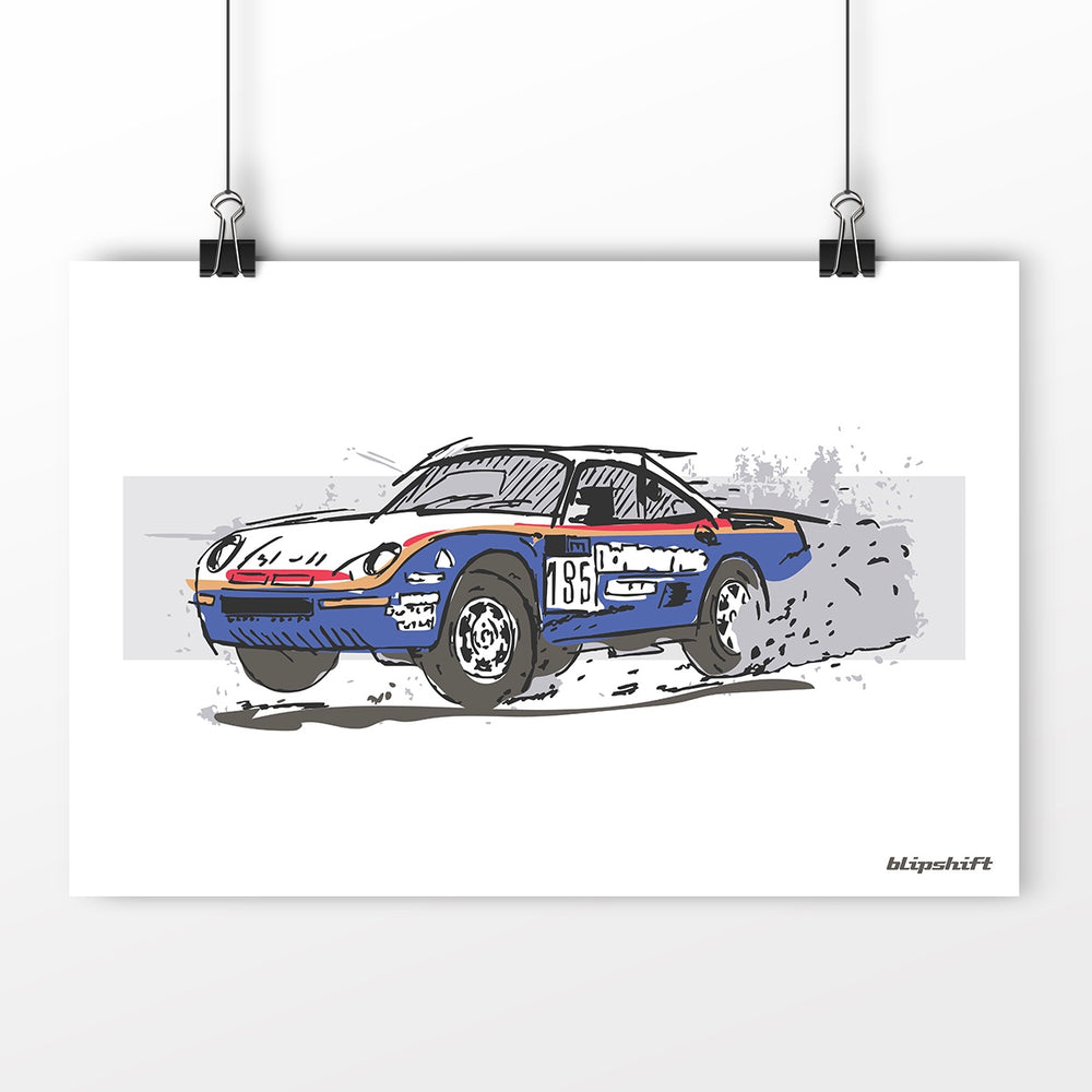 Road and Dunes Poster