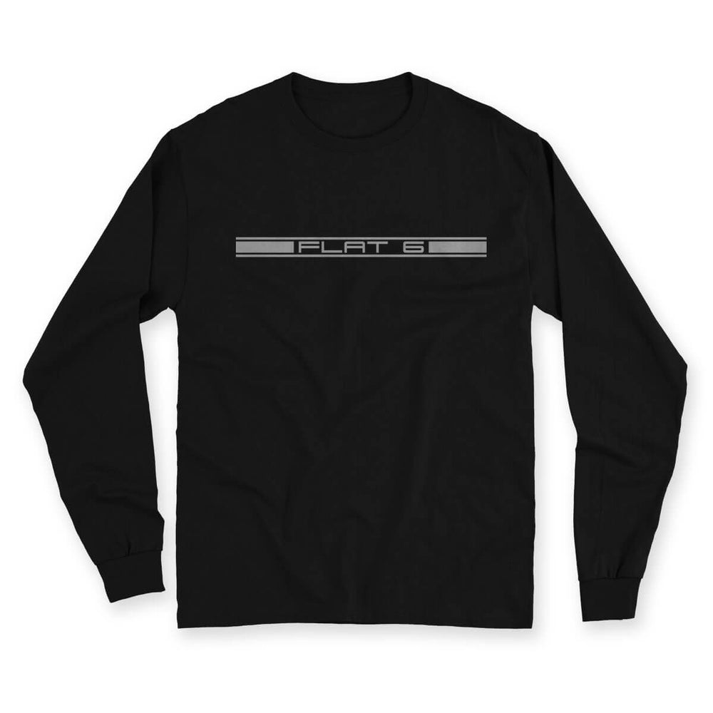Six Script Black Men's Long Sleeve